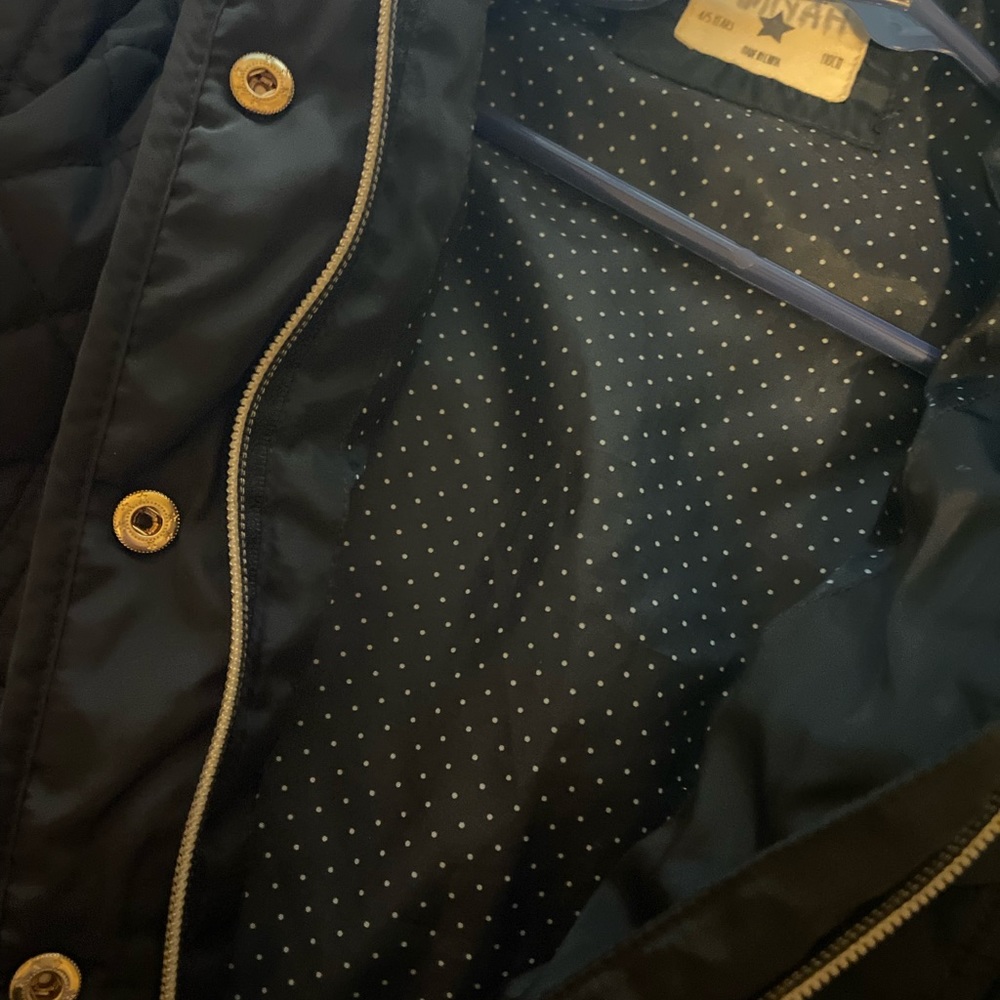 Girls Young Dimension Navy Quilted Jacket - Picture 3 of 7